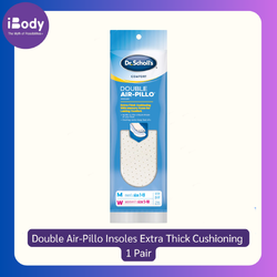 Dr.Scholl's® Double Air-Pillo Insoles Extra Thick Cushioning 1 Pair แผ่นรอง รองเท้า ลดแรงกระแทก