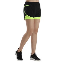 (SALE) กางเกงวิ่งมาราธอน ขาสั้นผู้หญิง มีซับใน 2-in-1 AERDIDA รุ่น W2017-33(G4)