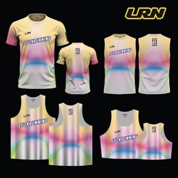 เสื้อวิ่งพิมพ์ลาย LRN เนื้อผ้า Super Air Flow (SF05)