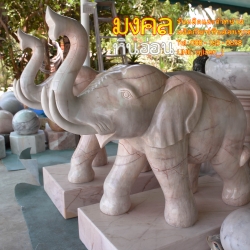 ช้างหินอ่อน สูง 80 cm 1 คู่