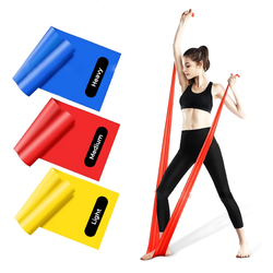 ยางยืดออกกำลังกาย TheraBand 1 ชุด มี 3เส้น 3 แรงต้าน บริหารทุกส่วนของร่างกาย (W03-02)