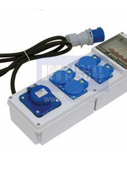 A06MJ01-4 "DAKO PLUG" กล่องปลั๊กกระจายไฟ 2P+E 16A 230V 3H IP44