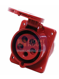 HTN-315 "DAKO PLUG" เต้ารับฝังเฉียง (3P+N+E) 16A IP44