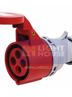 HTN-214 "DAKO PLUG" เต้ารับกลางทาง (3P+E) 16A 400V IP44