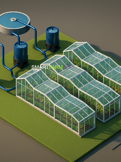 รับออกแบบผังฟาร์มโรงเรือนปลูกพืช แบบ aquaponics Farm+ Urban /Farm Modern Farm