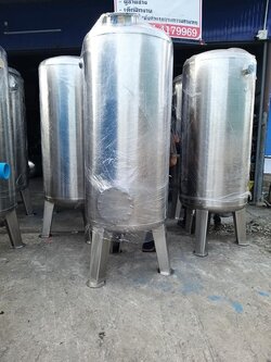 ถังกรองสแตนเลส32นิ้วสูง150หนา2mm