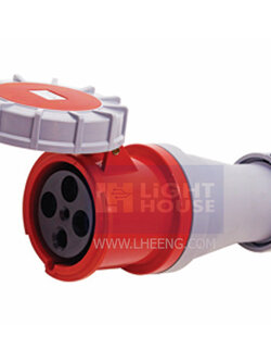 HTN-2341 "DAKO PLUG" เต้ารับกลางทางกันน้ำ (3P+E) 63A 400V IP67