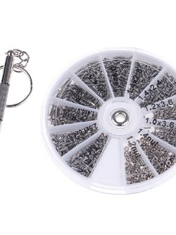 ชุดเครื่องมือสกรูน็อต ขนาดเล็ก และไขควง สําหรับซ่อมแซมนาฬิกา แว่นตา และอุปกรณ์ขนาดเล็ก