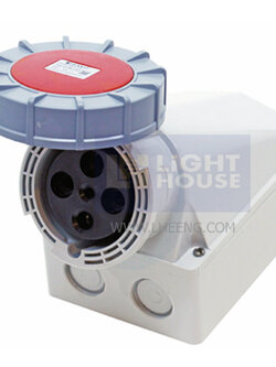 HTN-1341 "DAKO PLUG" เต้ารับติดลอยกันน้ำ (2P+E) 16A 230V IP67