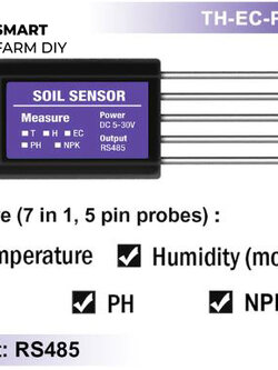 เซนเซอร์วัดความชื้นในดิน แบบ Soil Sensor 7 in 1