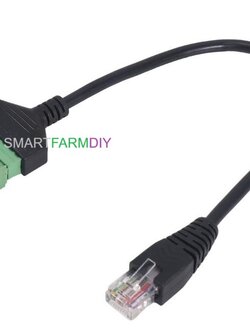 Ethernet RJ45 Plug to Screw Terminal Block Adapter 8 pin