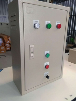 ตู้ควบคุมปั๊มรดน้ำไม่เกิน 1 HP แรง 2 สาย 220V แบบตั้งเวลาเปิดปิดอัตโนมัติ ด้วยทามเมอร์ Timer 24 ชั่วโมง