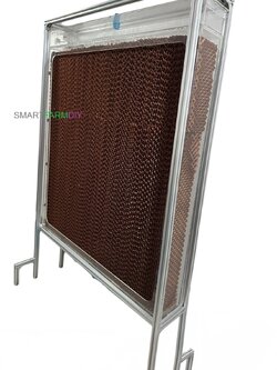 แผงอีแวป 140*120*17ซม รวมกรอบใส่แผงอะคริลิคใส หนา 5มม.