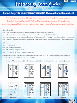 Form ตู้ไฟฟ้า แต่ละชนิดต่างกันอย่างไร? (Typical Form Separation)