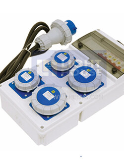 A10MF04-4 "DAKO PLUG" กล่องปลั๊กกระจายไฟ 2A 2P+E 230V IP65 (ชุดปลั๊ก IP67)