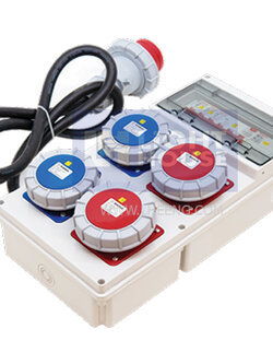 A10MC03-4 "DAKO PLUG" กล่องปลั๊กกระจายไฟ P55 3P+N+E 32A 400V IP67 (ชุดปลั๊ก IP67)