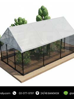 โรงเรือนปลูกพืช ทรงจั่วสามเหลี่ยม