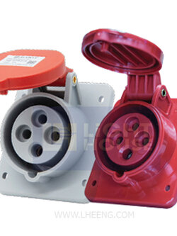 HTX-314 "DAKO PLUG" เต้ารับฝังเฉียง (3P+E) 16A IP44