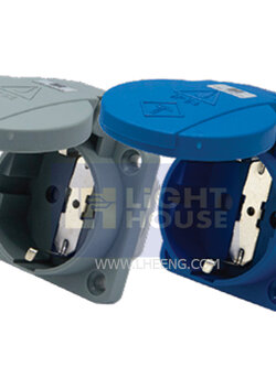 DKN312E "DAKO PLUG" เต้ารับเยอรมันฝัง (2P+E) 16A 230V IP44