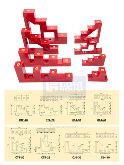 "DAKO" CJ4-30 BUS BAR INSULATOR (LADDER TYPE) ฉนวนบัสบาร์ แบบบันได