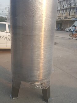 ถังกรองสแตนเลส26นิ้วขนาด65ซม.x150ซม.x3มม