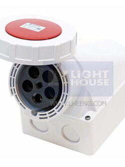 HTN-1351 "DAKO PLUG" เต้ารับติดลอยกันน้ำ (3P+N+E) 63A 400V IP67