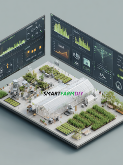 รับออกแบบผังฟาร์มโรงเรือนปลูกพืช แบบ Future Farming (AI Generative Farming#6)