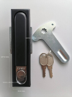 กุญแจตู้สวิทซ์บอร์ด A490-3 สีดำ