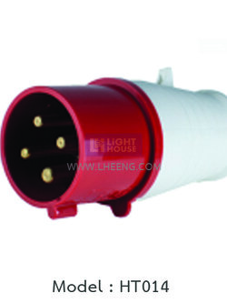 HT-014 "DAKO PLUG" ปลั๊กตัวผู้ 3P+E 16A 400V IP44