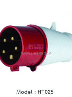 HT-025 "DAKO PLUG" ปลั๊กตัวผู้ 3P+N+E 32A 400V IP44