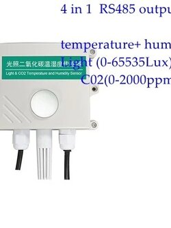 เซนเซอร์วัดค่า carbon dioxide sensors Co2 Rs485 4 in 1