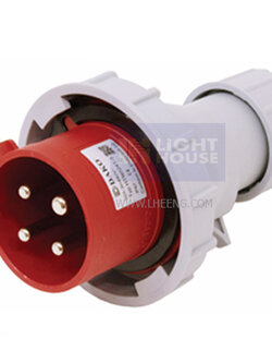 HTN0241-3 "DAKO PLUG" ปลั๊กและเต้ารับสำหรับตู้เย็น 3P+E 32A IP67 400V 3H