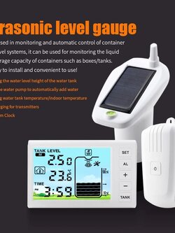 เซนเซอร์วัดความลึกถังน้ำ ultrasonic sensor แบบมีจอส่งสัญญาณ