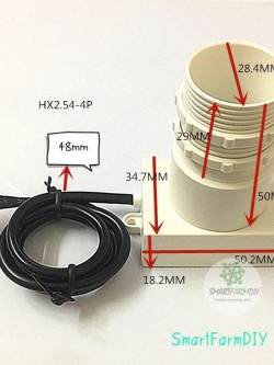 เซนเซอร์วัดความลึกในถังน้ำหรือของเหลว ultrasonic sensor 0-600 cm RS485
