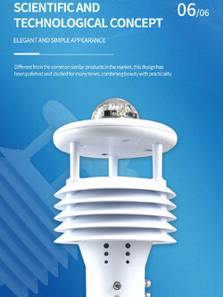 7-All-In-One Weather Sensor Compact Outdoor Station RS485