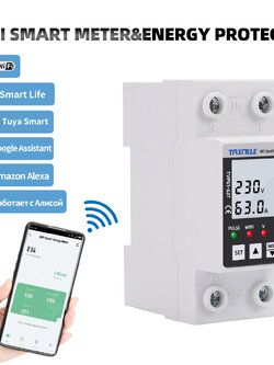 เครื่องวัดแรงดันไฟฟ้า อัจฉริยะ WiFi 63A TUYA