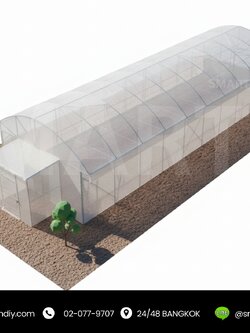 โรงเรือนปลูกพืชเมล่อน พร้อมระบบ