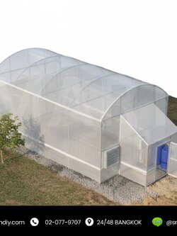 โรงเรือนปลูกพืชผักสลัด พร้อมระบบ พร้อมระบบสมาร์ทฟาร์ม