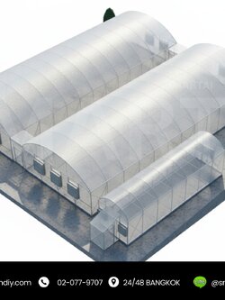 โรงเรือนปลูกพืช พร้อมระบบEVAP พร้อมระบบสมาร์ทฟาร์ม