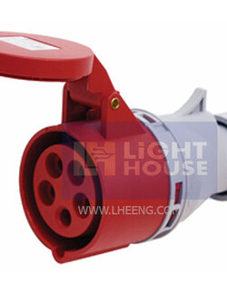 HTN-215 "DAKO PLUG" เต้ารับกลางทาง (3P+N+E) 16A 400V IP44