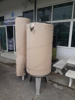 ถังกรองสแตนเลส24นิ้วสูง120หนา2mm