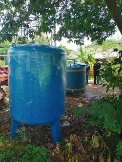 ถังกรองเหล็ก72นิ้ว180cm. x 150cm. x 6 mm. x 3