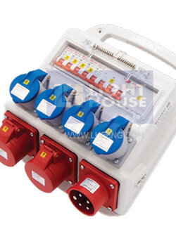 B11MA47-2 "DAKO PLUG" กล่องปลั๊กกระจายไฟ 3P+N+E 16A 230V 230V 3H IP44