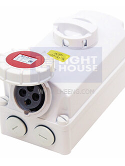 HTPZ-1141 "DAKO PLUG" เต้ารับพร้อมสวิทช์ล็อคกันน้ำ (3P+E) 16A IP67 (SWITCHED & INTERLOCKED SOCKETS IP67)