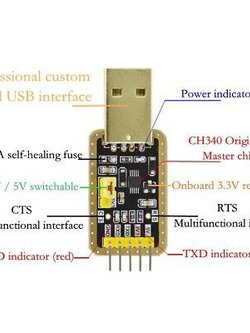 CH340G-1 Module Instead of PL2303 CH340G RS232 to TTL Module Upgrade USB to Serial Port In Nine Brush Plate for arduino