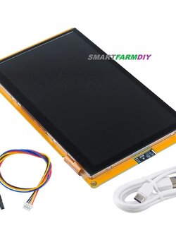 ESP32-S3 7 "สมาร์ทหน้าจอ 7.0 นิ้ว RGB LCD TFT โมดูลหน้าจอสัมผัสแบบ Capacitive 8M PSRAM 16M แฟลช ESP32-8048S070C