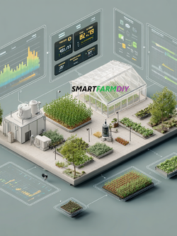 รับออกแบบผังฟาร์มโรงเรือนปลูกพืช แบบ Future Farming (AI Generative Farming#5)