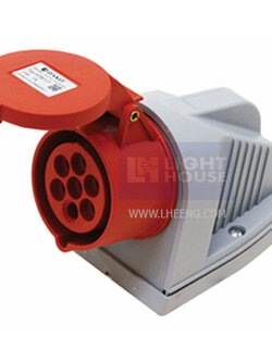 HTB117 "DAKO PLUG" ปลั๊กตัวเมียลอย 7 ขา 6P+E (7Pole) 16A 400V IP44 6H