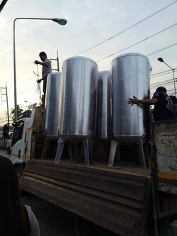 ถังกรองสแตนเลส48นิ้วสูง200หนา6mm