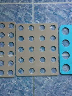 แผ่นล็อคคอขวด 12, 20, 24 ช่อง